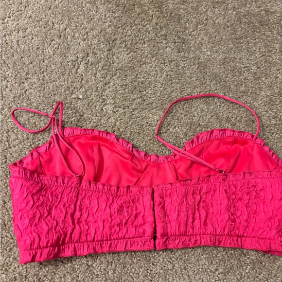 NWOT Zara Pink Crop Top - Picture 5 of 6